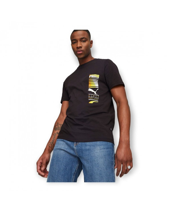 T-shirt puma nero uomo 674477